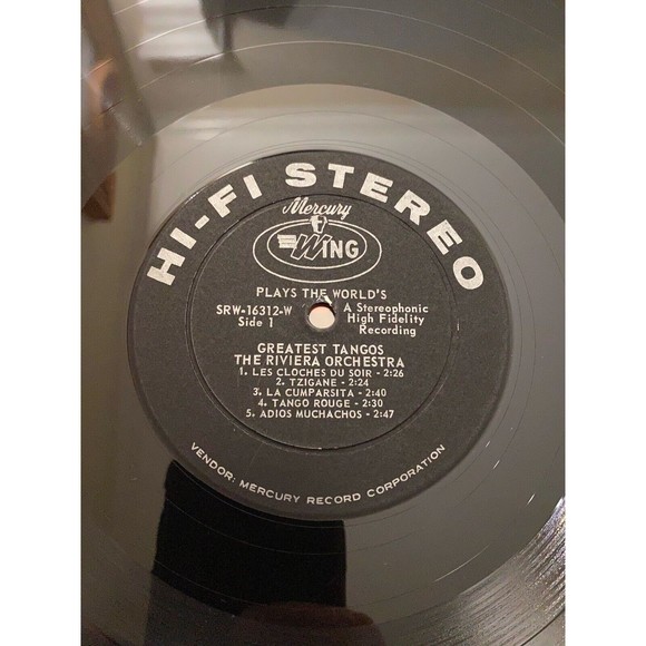 The Riviera Orchestra Plays the World's Greatest Tangos Mercury SRW 16312 LP - Picture 5 of 7